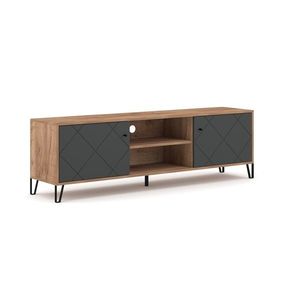 TV stolek Bilbao 183 cm dub Craft Tobacco/grafit vyobraziť