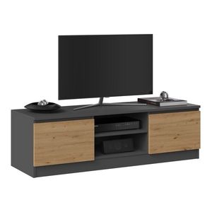 TV stolík Malwa 120 cm antracit/dub artisan vyobraziť