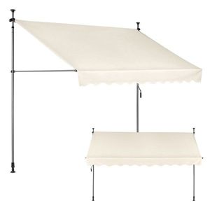 Upínací balkonová sluneční markýza KLODZ 300x120 cm béžová vyobraziť
