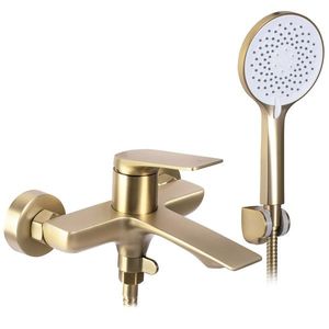 Vaňová batéria so sprchou Rea Avalon zlatá vyobraziť