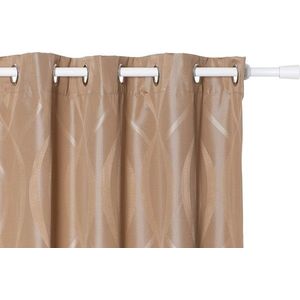 Záclona so vzorom HOLOS hnedá vyobraziť