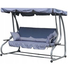 Záhradná hojdačka GoodHome sivá vyobraziť