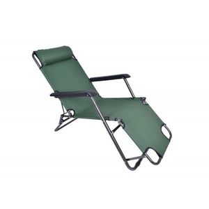 Záhradné rozkladacie lehátko LEON - zelené vyobraziť
