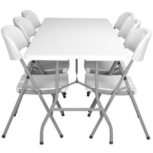 Zahradní cateringová sestava Feta bílá vyobraziť