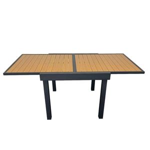 Zahradní hliníkový rozkládací stůl ALEX 90/180 cm hnědý vyobraziť