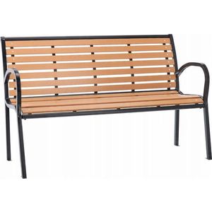 Zahradní lavička Pronx 125 cm hnědá vyobraziť