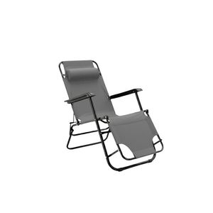 Zahradní lehátko Rexie šedé vyobraziť