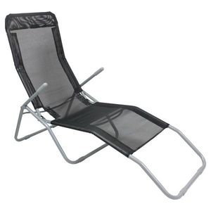 Zahradní lehátko SLEEPY černé vyobraziť