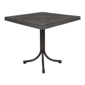 Zahradní odkládací stolek NELIE 80x73 cm hnědý vyobraziť