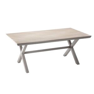 Zahradní stůl Alumio 180 cm hnědý/béžový vyobraziť