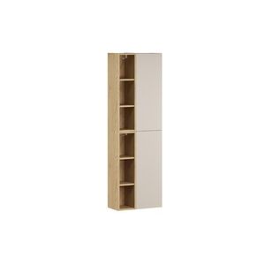 Závesná horná vysoká kúpeľňová skrinka Dalia Cashmere 50 cm kašmírová/dub cremona vyobraziť