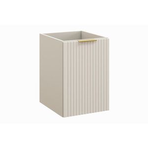 Závesná kúpeľňová skrinka s košom na bielizeň Adele Cashmere 40 cm kašmírová vyobraziť