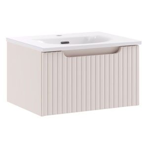 Závesná skrinka Nova Cashmere Sky so zápustným umývadlom 50 cm kašmírová vyobraziť