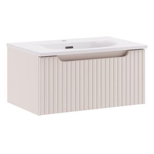 Závesná skrinka Nova Cashmere Sky so zápustným umývadlom 60 cm kašmírová vyobraziť