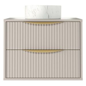 Závesná skrinka pod umývadlo Avila s doskou 60 cm kašmír/zlatá vyobraziť