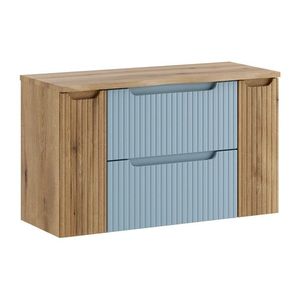 Závesná skrinka pod umývadlo Nova Denim s doskou 100 cm modrá/dub coast evoke vyobraziť