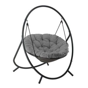 Závěsné houpací křeslo RAMINA šedé vyobraziť