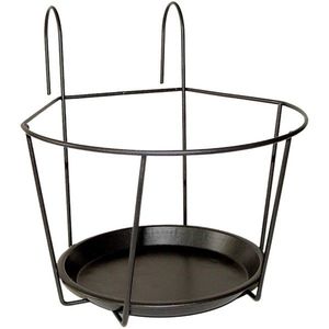 Závesný stojan na kvety GEOMETRY 18x17 cm čierny vyobraziť