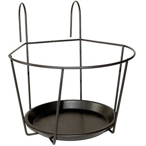 Závesný stojan na kvety GEOMETRY 22x22 cm čierny vyobraziť