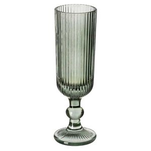 Žebrovaná sklenice na šampaňské GROOVE 160 ml zelená vyobraziť