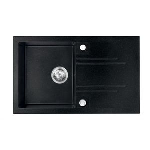 NOVASERVIS NOVASERVIS - Granitový drez s odkvapom, s prepadom z drezu, grafit DRGM48/78HA vyobraziť