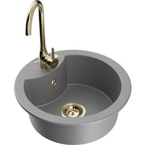 MEXEN/S MEXEN/S - Diego granitový drez vrátane batérie Telma, šedá 6512-71-670200-50 vyobraziť