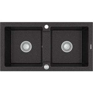 MEXEN MEXEN - Mario granitový dvojdrez 820x436 mm, grafit 6504822000-76 vyobraziť