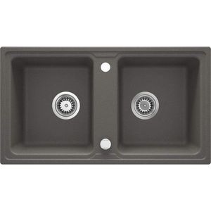 DEANTE DEANTE - Zorba antracit metalic - Granitový drez, 2 - bowl ZQZ_T203 vyobraziť