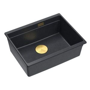 Quadron Quadron - Granitový drez Logan 100 Black Metallic Zlaty HQJ6045U8_PVDG1_U vyobraziť