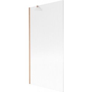 MEXEN/S - Next vaňová zástena FIX 90 x 150, prúžky, meď kartáčovaná 895-090-000-00-09-65 vyobraziť