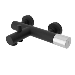 SAPHO - ULTRATAP nástenná vaňová batéria, čierná mat/chróm UT010TBC vyobraziť