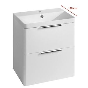 AQUALINE - DENEB umývadlová skrinka 50, 5x55x34, 5cm, biela mat DN254 vyobraziť