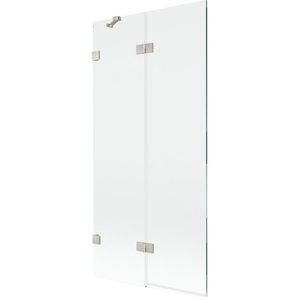 MEXEN/S - Lunar vaňová zástena 2-krídlová ľavá 90 x 150, transparent, nikel kartáčovaný 897-090-100-97-00-L vyobraziť