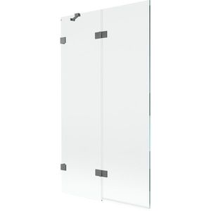 MEXEN/S - Lunar vaňová zástena 2-krídlová ľavá 100 x 150, transparent, grafit metal 897-100-100-95-00-L vyobraziť