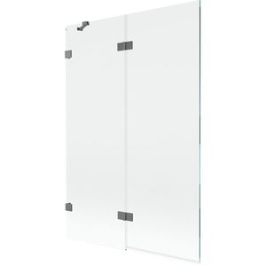 MEXEN/S - Lunar vaňová zástena 2-krídlová ľavá 120 x 150, transparent, grafit metal 897-120-100-95-00-L vyobraziť