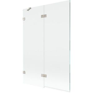 MEXEN/S - Lunar vaňová zástena 2-krídlová ľavá 120 x 150, transparent, nikel kartáčovaný 897-120-100-97-00-L vyobraziť