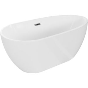 MEXEN/S - Eos voľne stojaca vaňa 150 x 75, biela, sifón a prepad grafit metal 52471507500-95 vyobraziť