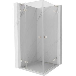 MEXEN/S - Lunar L Duo sprchový kút dvere krídlové 95 x 95, transparent, nikel kartáčovaný 834L-095L-095P-97-00 vyobraziť