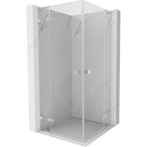 MEXEN/S - Lunar L Duo sprchovací kút dvere krídlové 100 x 100, transparent, nikel kartáčovaný 834L-100L-100P-97-00 vyobraziť