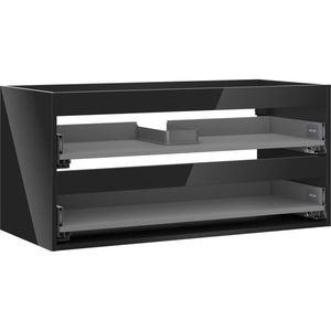 MEXEN - Box-A skrinka pre umývadlo 100, 2 zásuvky, čierna lesk 91AX0-1000-470-2-70 vyobraziť