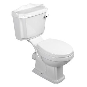 AQUALINE - ANTIK WC retro kombi zadný odpad + sedadlo, biela AK107-01 vyobraziť