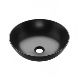 INVENA - Umývadlo na dosku DOKOS 39, 5 cm, čierna pololesk CE-19-005-C vyobraziť