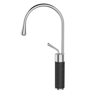 INVENA - Umývadlová batéria vysoká STONE čierna/chróm BU-03-W08-V vyobraziť