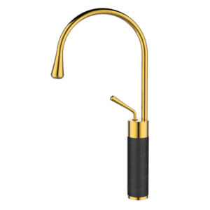 INVENA - Umývadlová batéria vysoká STONE čierna/zlatá BU-03-W17-V vyobraziť