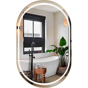 REA - Zrkadlo LED OLL 60x90 cm Brush Gold HOM-02509 vyobraziť