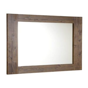 SAPHO - BRAND zrkadlo v drevenom ráme 100x80cm, morený smrek BA056S vyobraziť