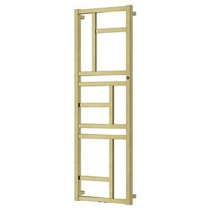 Instalprojekt - Kúpeľňový radiátor MONDRIAN zlatá farba - Farba radiátora - C84 gold, Rozmer radiátora - 600 x 1440 mm, výkon 536 W, Typ pripojenia - Stredové 50 mm RADMON601484SP vyobraziť