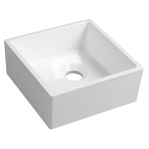 SAPHO - SANNA umývátko na dosku 25x25cm, liaty mramor, biela SN250 vyobraziť