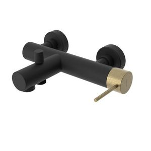 SAPHO - ULTRASAN nástenná vaňová batéria, čierná mat/zlato mat UT010VBG vyobraziť