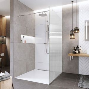 Mereo Sprchová stena WALK IN, Novea, 120x200 cm, chróm ALU, sklo Line CK10604HL vyobraziť